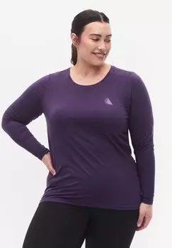 Блузка с длинными рукавами Active by Zizzi, сиреневый