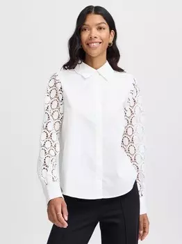 Блузка с длинными рукавами B.Young, белый