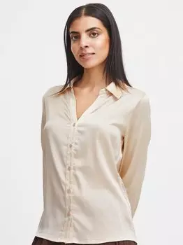Блузка с длинными рукавами B.Young, бежевый