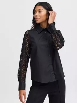 Блузка с длинными рукавами B.Young, черный