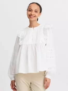 Блузка с длинными рукавами bygilma B.Young, белый