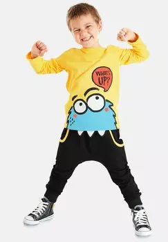 Блузка с длинными рукавами Denokids, желтый