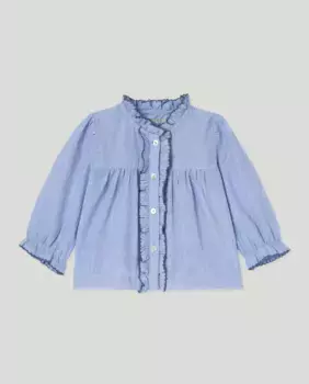 Блузка с длинными рукавами для девочки Coconut El Corte Ingls, светло-голубой