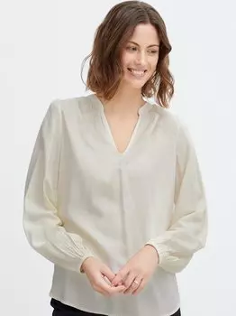 Блузка с длинными рукавами для вечеринки Fransa, серый