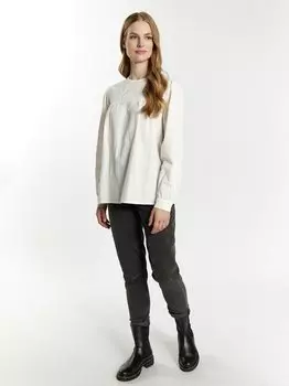 Блузка с длинными рукавами Dreimaster, белый