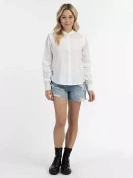 Блузка с длинными рукавами Dreimaster, белый