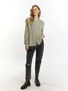 Блузка с длинными рукавами Dreimaster, бежевый