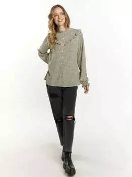 Блузка с длинными рукавами Dreimaster, бежевый