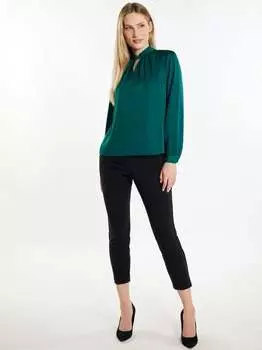 Блузка с длинными рукавами Dreimaster, зеленый