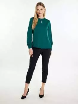 Блузка с длинными рукавами Dreimaster, зеленый