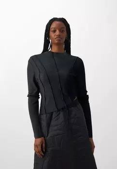 Блузка с длинными рукавами Even&Odd, темно-серый