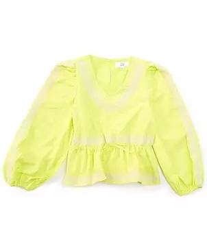 Блузка с длинными рукавами-фонариками для девочек 7–16 лет A Loves A Big, желтый