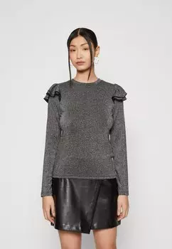 Блузка с длинными рукавами GAP, черный