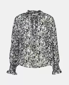 Блузка с длинными рукавами и бантом Easy Wear, черный