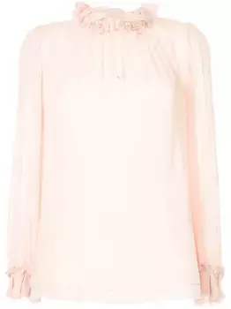 Блузка с длинными рукавами и оборками SHIATZY CHEN, розовый
