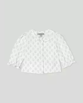 Блузка с длинными рукавами и принтом для девочки Coconut El Corte Ingls, белый