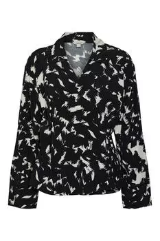 Блузка с длинными рукавами и запахом Vero Moda, серый