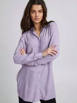 Блузка с длинными рукавами Ichi, фиолетовый