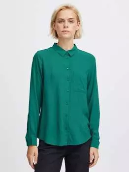 Блузка с длинными рукавами Ichi, зеленый