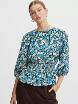 Блузка с длинными рукавами iharia Ichi, синий