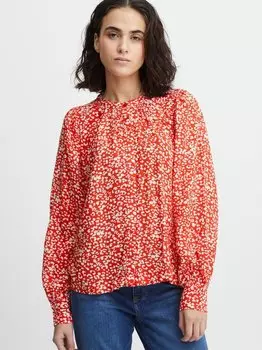 Блузка с длинными рукавами ihcarolina Ichi, красный