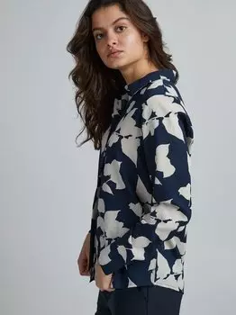 Блузка с длинными рукавами ihcavola Ichi, синий