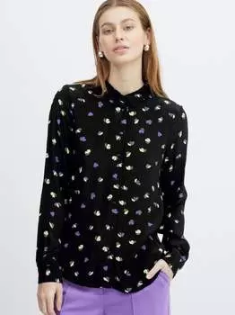 Блузка с длинными рукавами ihelima Ichi, черный
