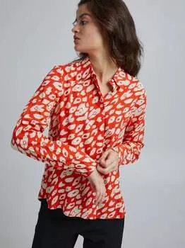 Блузка с длинными рукавами ihleonardie Ichi, оранжевый