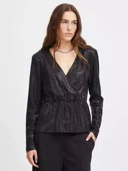 Блузка с длинными рукавами ihloane Ichi, черный