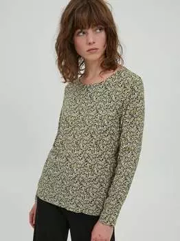 Блузка с длинными рукавами ихвера Ichi, зеленый