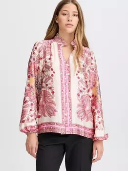 Блузка с длинными рукавами ixbrigitte Ichi, розовый