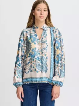 Блузка с длинными рукавами ixbrigitte Ichi, синий