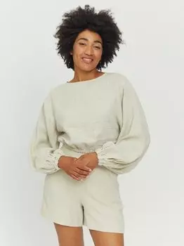 Блузка с длинными рукавами нила Mazine, бежевый