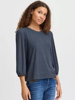 Блузка с длинными рукавами pzjane футболка с рукавами 3/4 Pulz Jeans, синий