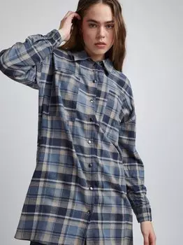 Блузка с длинными рукавами пзлавинда Pulz Jeans, синий