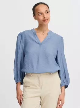 Блузка с длинными рукавами с эмблемой byidamy B.Young, синий