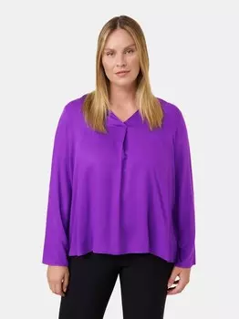 Блузка с длинными рукавами Samoon, фиолетовый
