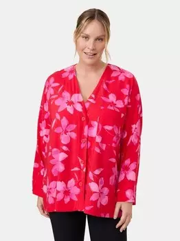 Блузка с длинными рукавами Samoon, красный