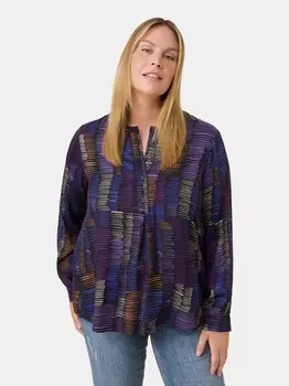 Блузка с длинными рукавами Samoon, синий