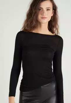 Блузка с длинными рукавами Tezenis, черный