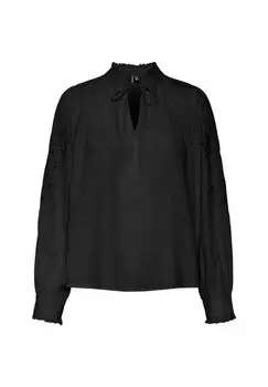 Блузка с длинными рукавами VERO MODA, черный