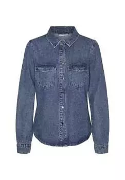 Блузка с длинными рукавами Vero Moda, синий