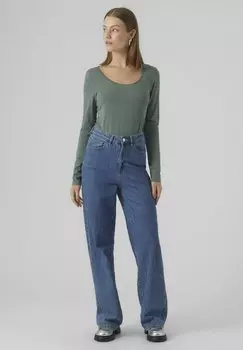 Блузка с длинными рукавами Vero Moda, темно-серый