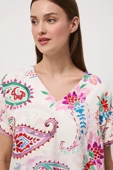 Блузка с добавлением льна Medicine, мультиколор