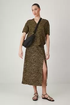 Блузка с добавлением льна Medicine, мультиколор