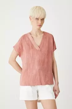 Блузка с добавлением льна Medicine, оранжевый