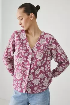 Блузка с добавлением льна Medicine, розовый