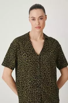 Блузка с добавлением льна Medicine, зеленый