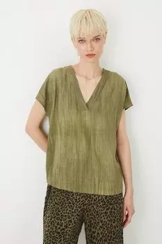 Блузка с добавлением льна Medicine, зеленый