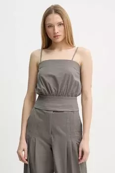 Блузка с добавлением шерсти Remain, коричневый